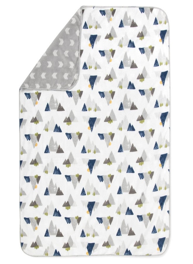 Baby Essentials Sherpa Fleece Baby Blankets for Boys and Girls - Colorful, Reversible Baby Blankets for Newborns, Infants, Toddlers, and Nursery (Mountains & Arrows) - Image 4