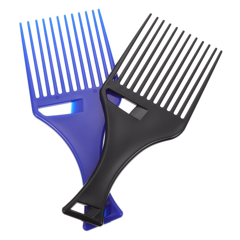 4 Pcs Multi-purpose Hairstyling Combs Pick Combs Wide-tooth Combs (Black ) - Image 4