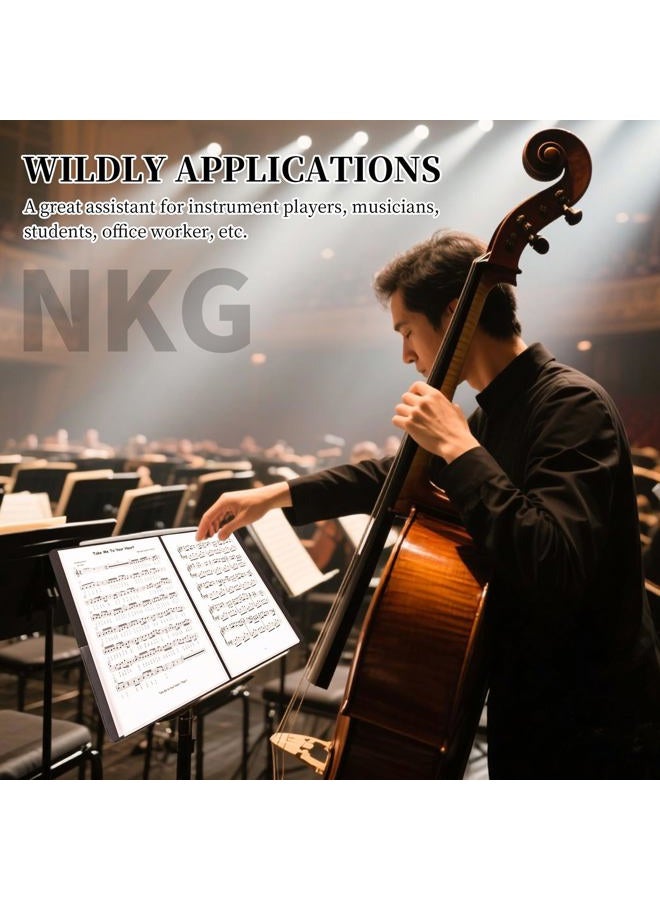 NKG Music Folder Sheet Music Folders Binder Music Choral Storage Holder Band Folder (Staff Notation, 1p) - Image 5