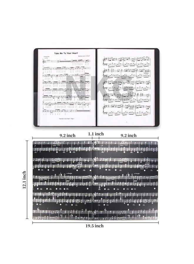 NKG Music Folder Sheet Music Folders Binder Music Choral Storage Holder Band Folder (Staff Notation, 1p) - Image 2