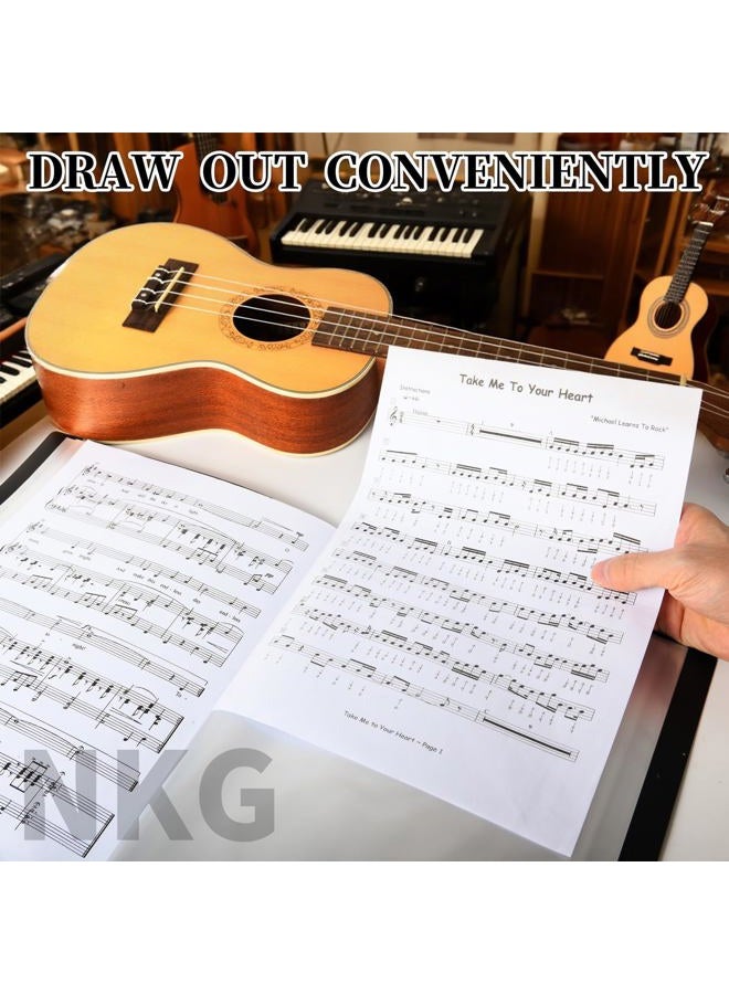 NKG Music Folder Sheet Music Folders Binder Music Choral Storage Holder Band Folder (Staff Notation, 1p) - Image 4