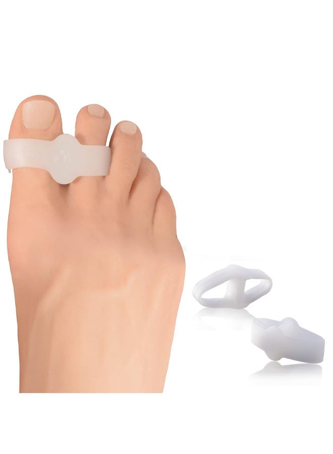 4 Piece Sport Bunion Toe Spacer Set - 1 Pair Soft Gel Splints - One Size Fits All - Fast Relief - Wear with Shoes - for Men & Women - Image 4