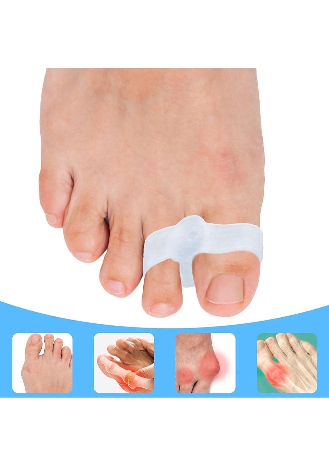 4 Piece Sport Bunion Toe Spacer Set - 1 Pair Soft Gel Splints - One Size Fits All - Fast Relief - Wear with Shoes - for Men & Women - Image 5