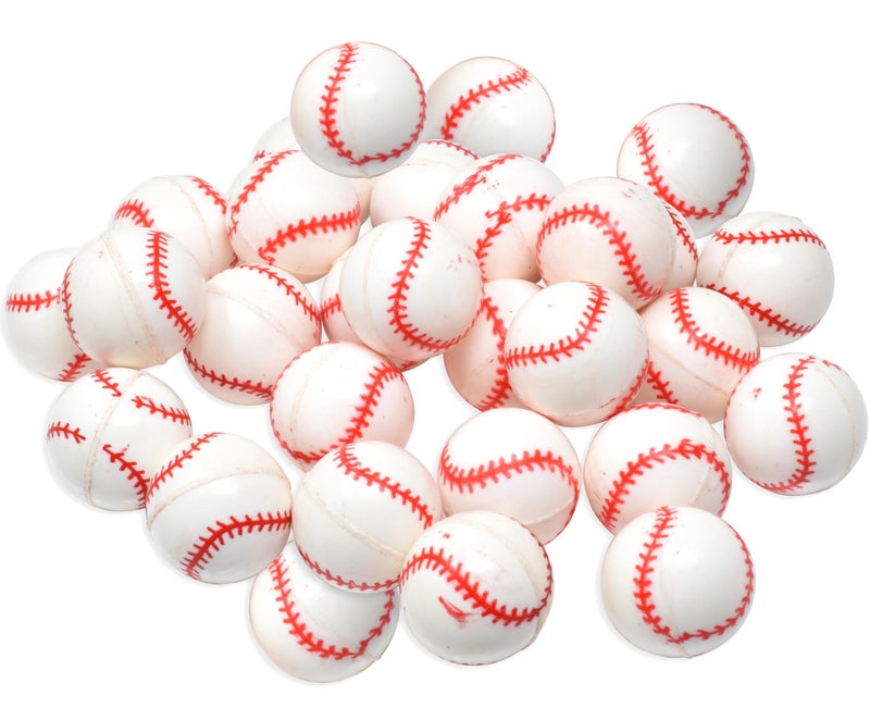 Kiddie Play 25 Bouncy Balls for Kids Party Favors Baseball Bouncy Ball 27mm Superball Small Rubber Balls for Kids - Image 3