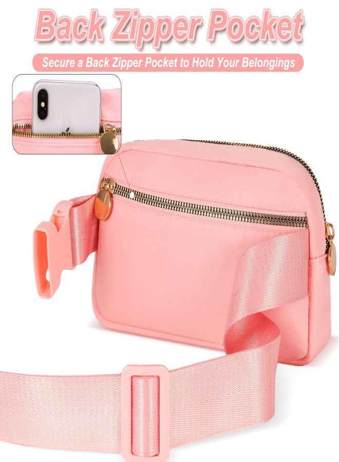 Uygafly Small Waist Fanny Pack Belt Bag for Girls Women Crossbody with Initial, Peach, one size, N - Image 4