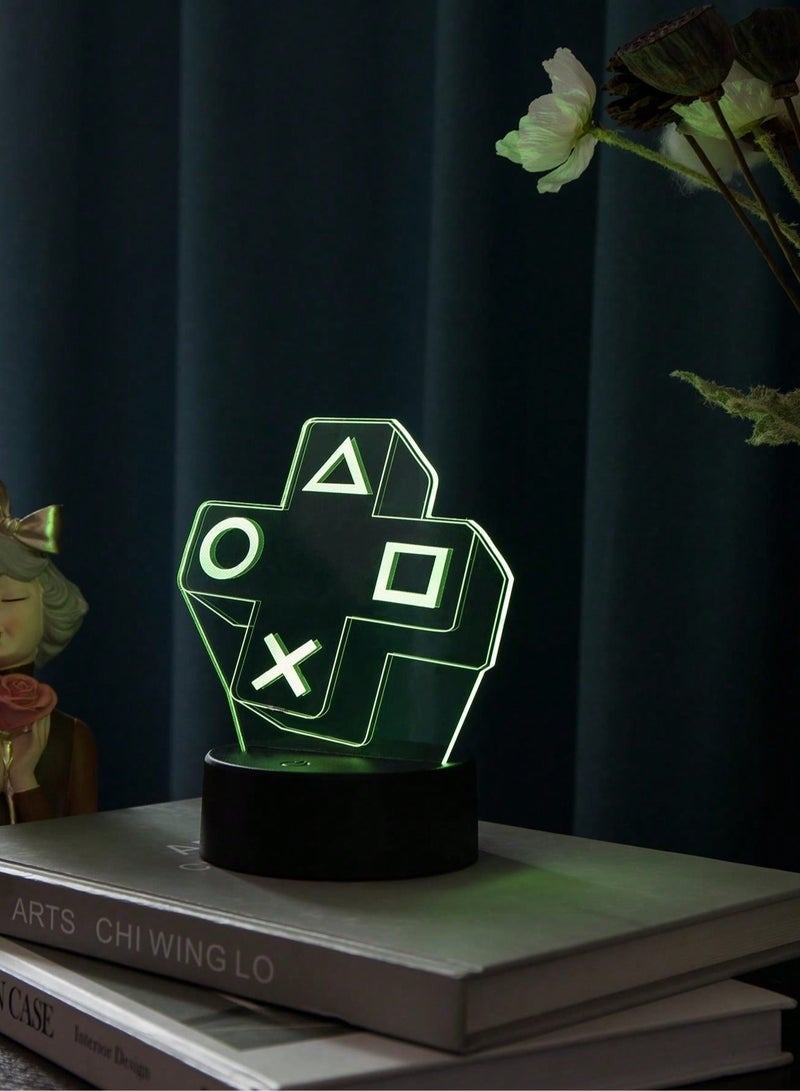 ✨Colorful Electric Gaming Mood Light🎮 Stunning 3D Iridescent LED Night Lamp💡 16-Color Remote | USB/Battery Powered | Eye-Safe for Bedrooms & Game Rooms | Perfect Gamer Gift - Image 4