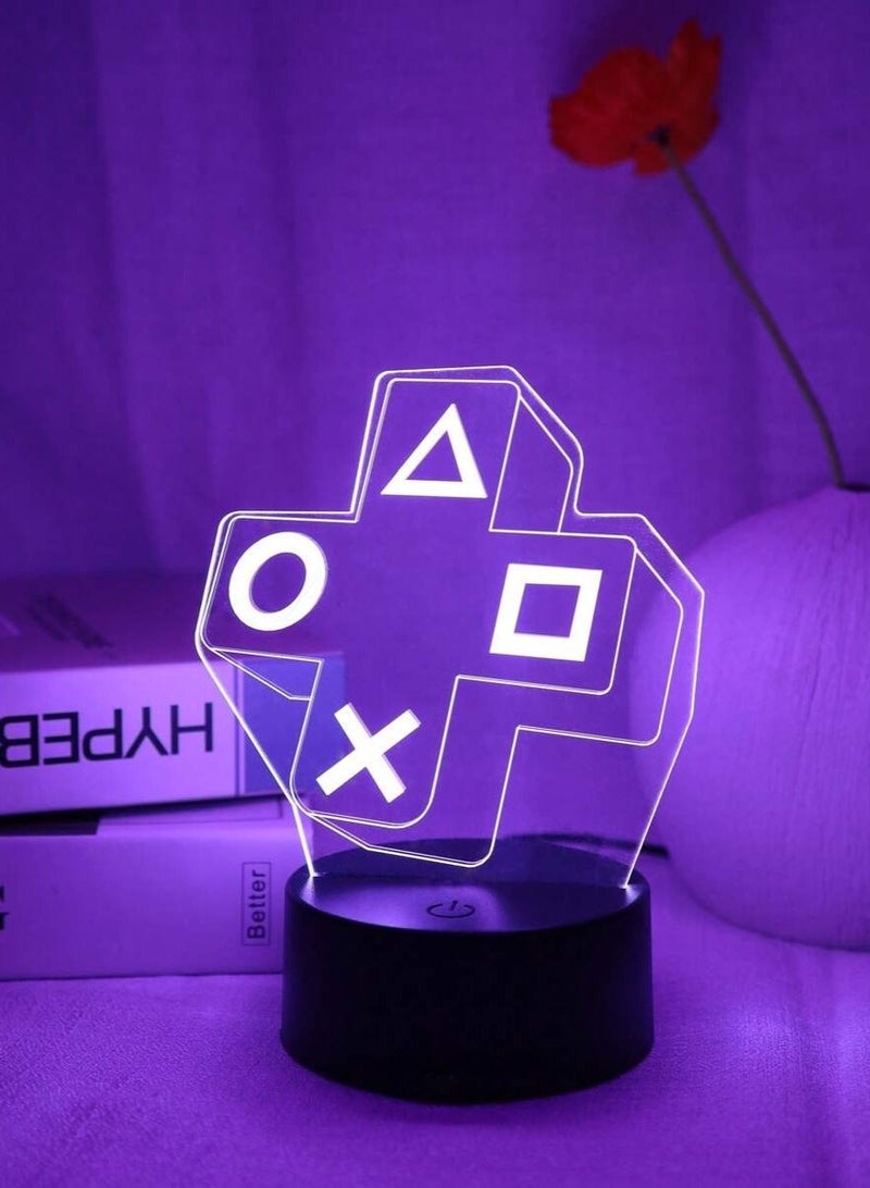 ✨Colorful Electric Gaming Mood Light🎮 Stunning 3D Iridescent LED Night Lamp💡 16-Color Remote | USB/Battery Powered | Eye-Safe for Bedrooms & Game Rooms | Perfect Gamer Gift - Image 1