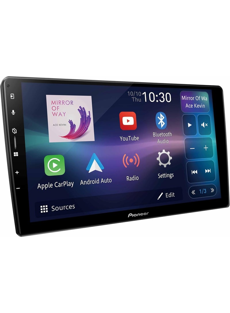 بايونير جهاز استقبال AV DMH-AP6650BT مقاس 9 بوصات مثالي مع Apple CarPlay لاسلكي وAndroid Auto لاسلكي وخاصية النسخ المتطابق من Weblink Cast - Image 2