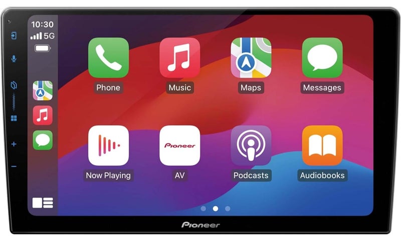 بايونير جهاز استقبال AV DMH-AP6650BT مقاس 9 بوصات مثالي مع Apple CarPlay لاسلكي وAndroid Auto لاسلكي وخاصية النسخ المتطابق من Weblink Cast - Image 1