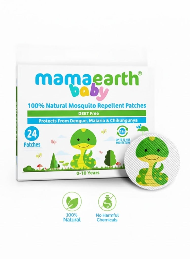 Mamaearth Natural Mosquito Repellent Patches, 24Pcs - Image 1