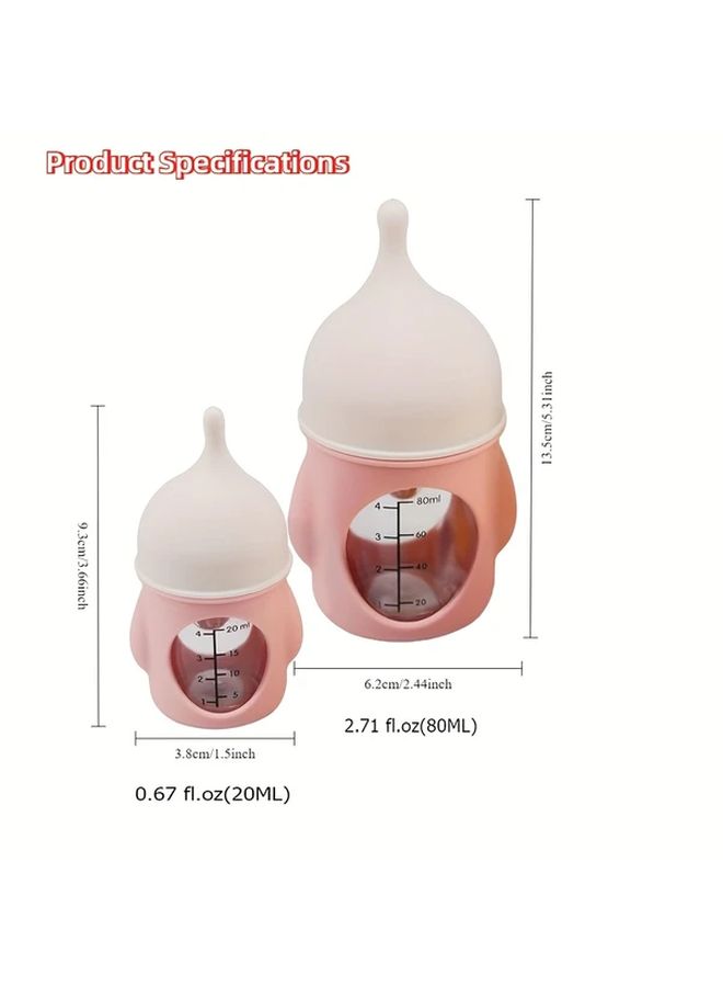6 Sizes Available Customer Favorite Soft Pet Feeding Bottle With Anti Choke Valve For Kittens And Puppies Locke Yellow 0.68 Oz - Image 2