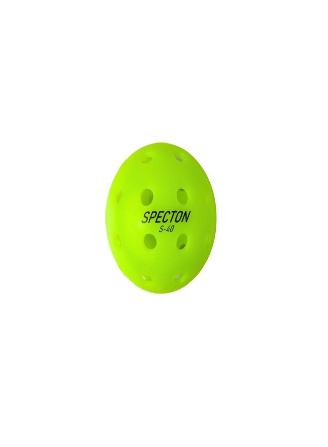 SPECTON 40 Holes Performance Outdoor Pickleballs Plastic and Polyester Pack of 3 - Image 2