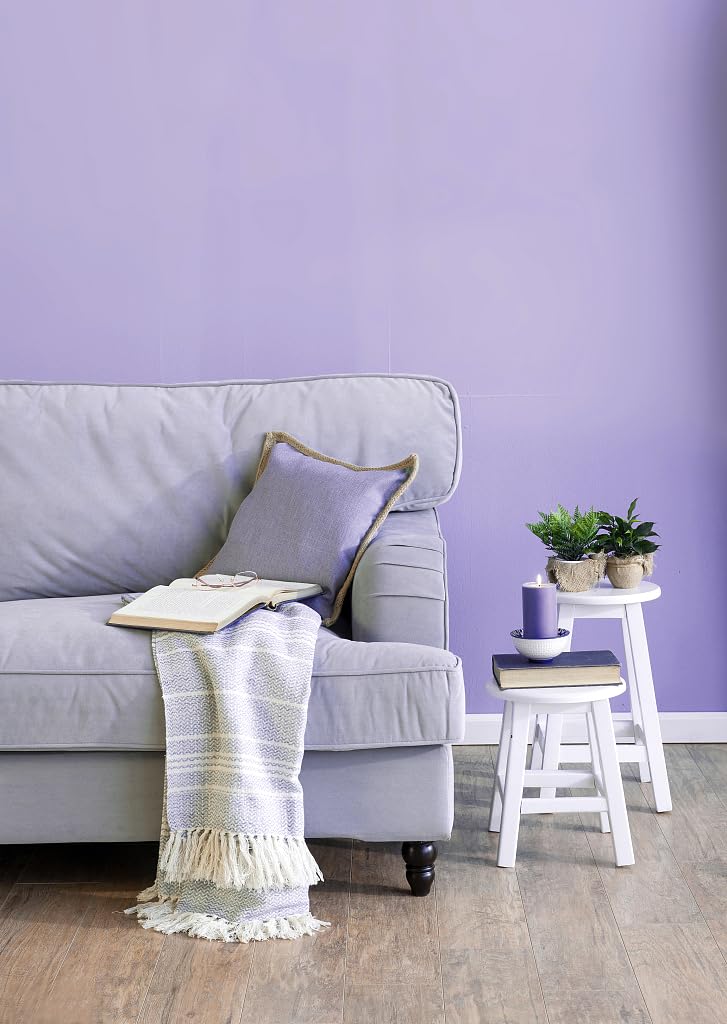 Micpolo 15.7"x118" Purple Wallpaper Peel and Stick Wallpaper for Bedroom Renter Friendly Wall Paper Purple Contact Paper for Cabinet Solid Color Self-Adhesive Removable Wallpaper Matte Vinyl Roll - Image 4