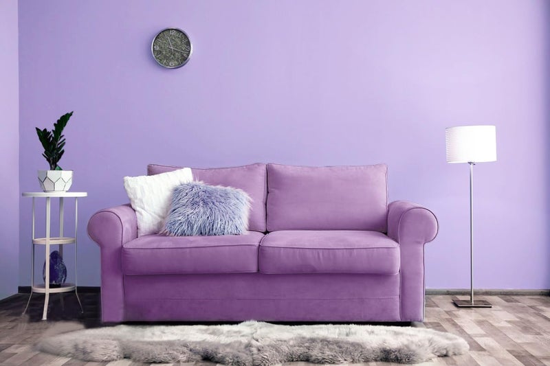 Micpolo 15.7"x118" Purple Wallpaper Peel and Stick Wallpaper for Bedroom Renter Friendly Wall Paper Purple Contact Paper for Cabinet Solid Color Self-Adhesive Removable Wallpaper Matte Vinyl Roll - Image 2