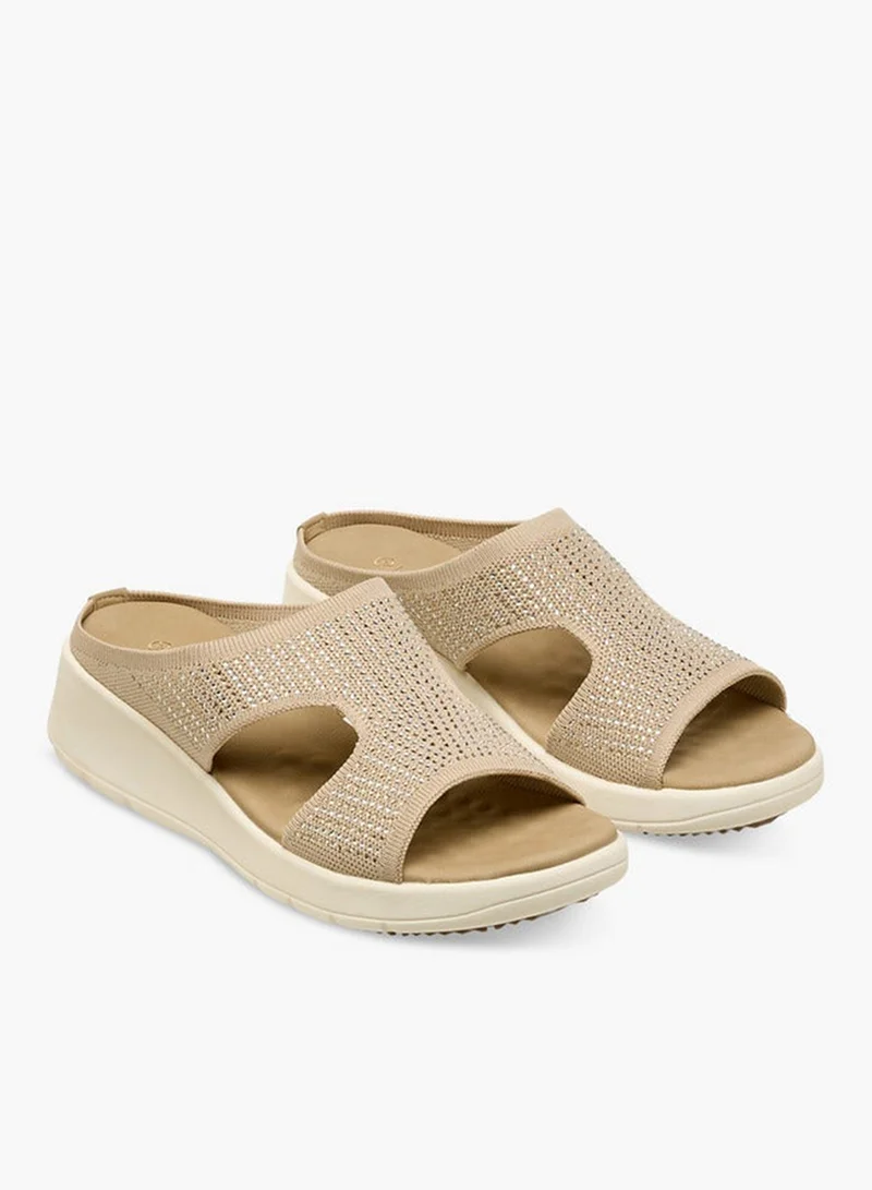 لو كونفورت صنادل نسائية بكعب إسفين فلينكيت تشكيلة رمضان