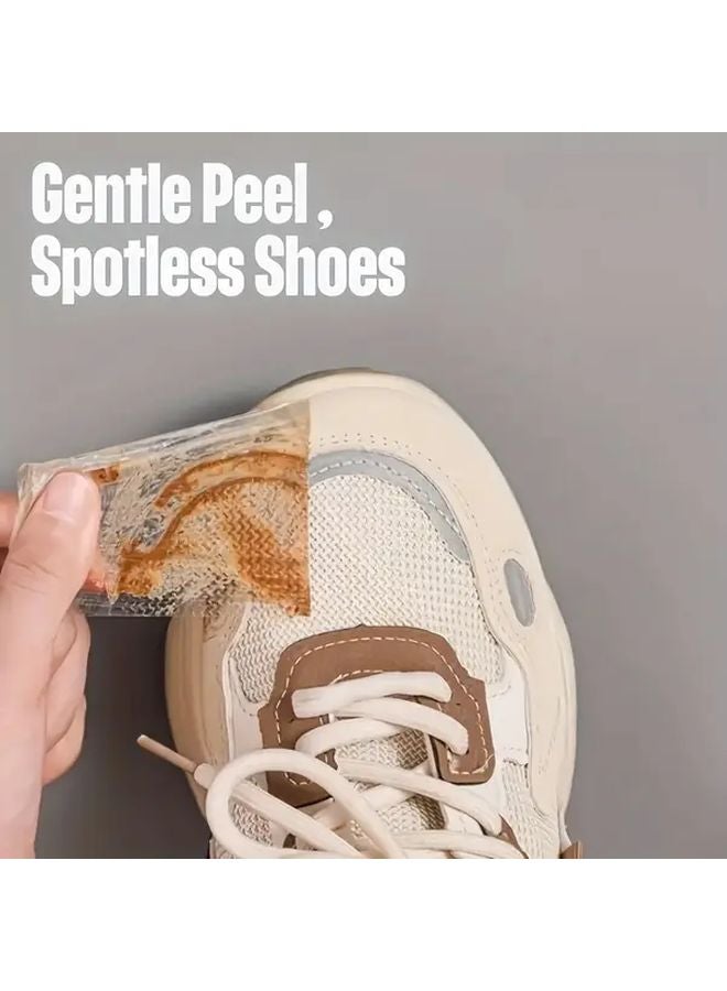 30 Pcs Heart Shaped Waterproof Shoe Covers Transparent Self Adhesive Rainproof Dirtproof - Image 3