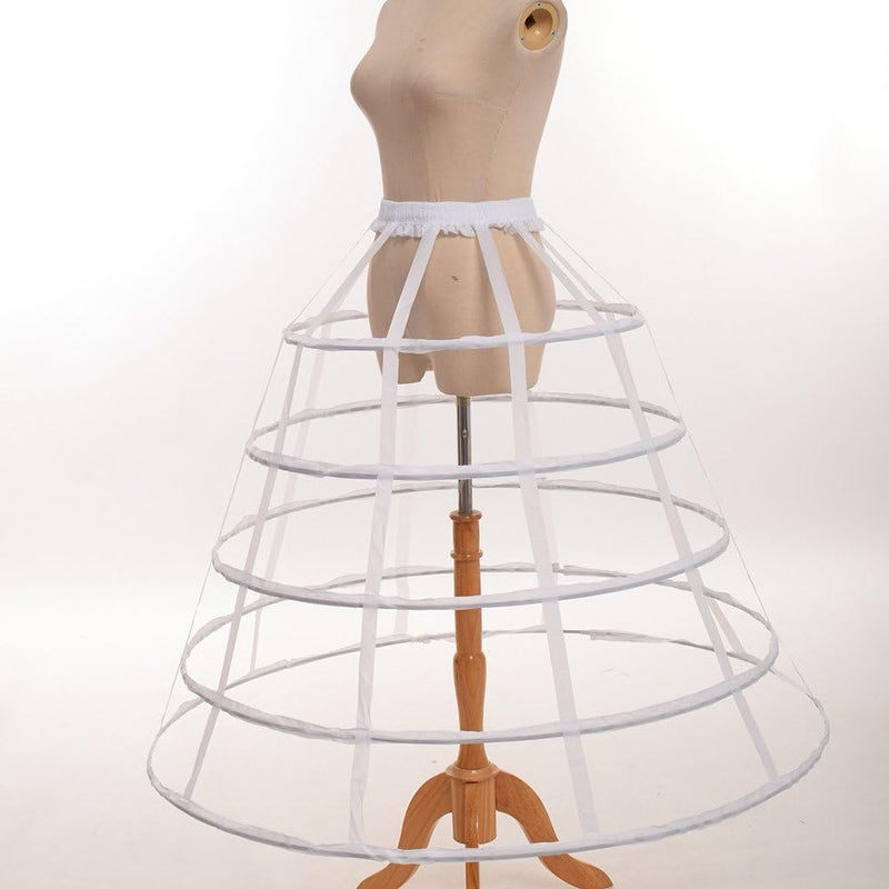 GRACEART Victorian Dress Pannier Hoop Skirt Bustle Cage Skirt - Image 3