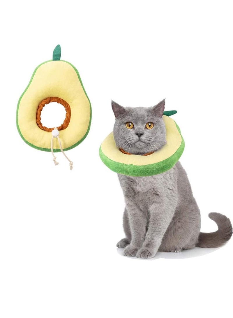 A.M Adjustable Cat Cone Recovery Collar, Dog Cone Alternative After Elizabeth Collar Surgery, Cat Cone to Stop Licking Soft Dog Cone, Cat Neck Cone Soft Side Collar for Cats and Dogs - Image 1
