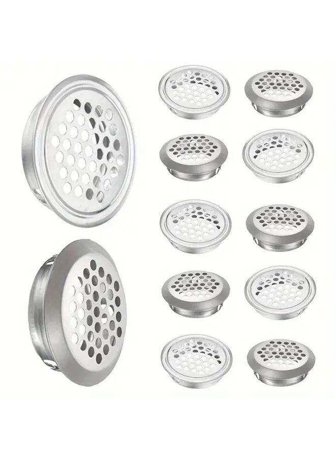 Inclined Air Vent 10 Pack 35mm Round Stainless Steel Louvers For Ventilation - Image 2