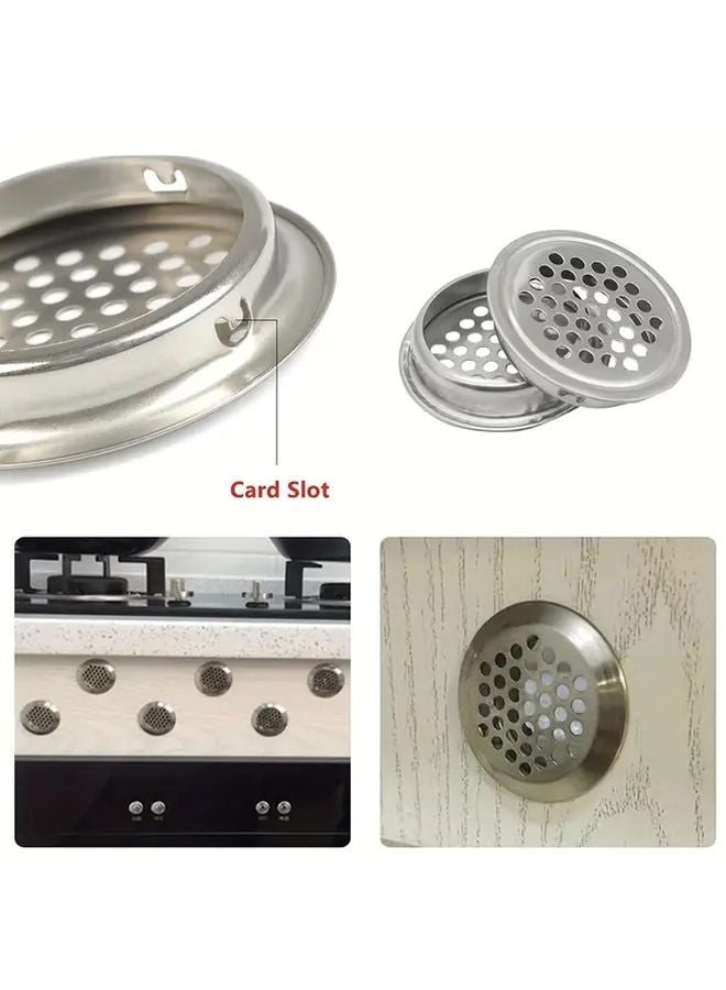 Inclined Air Vent 10 Pack 35mm Round Stainless Steel Louvers For Ventilation - Image 3