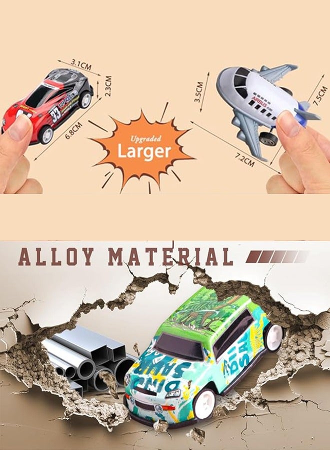 30 Pcs Pull Back Toy Cars Airplanes with Storage Box, Alloy Mini Race Push and Pull Back Cars Planes Vehicles Toys for Kids, Party Favors Toy Cars Suitable for 3+ Years Gifts for Kids  - Image 4