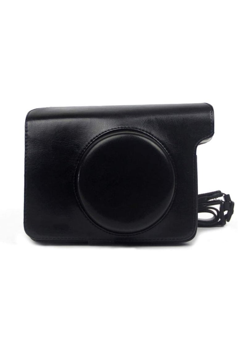 Vintage PU Leather Protective Case with Removable Strap for Fujifilm/Polaroid Instax Wide 300 Instant Film Camera - Image 1