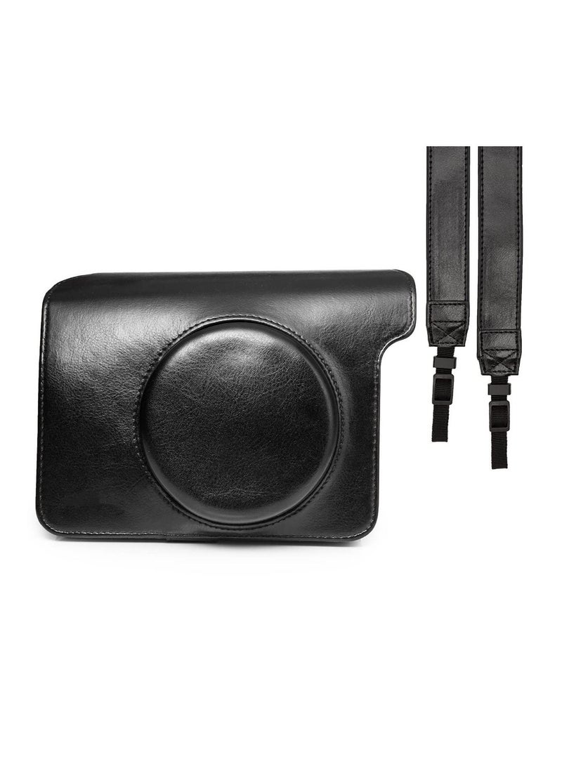 Vintage PU Leather Protective Case with Removable Strap for Fujifilm/Polaroid Instax Wide 300 Instant Film Camera - Image 2