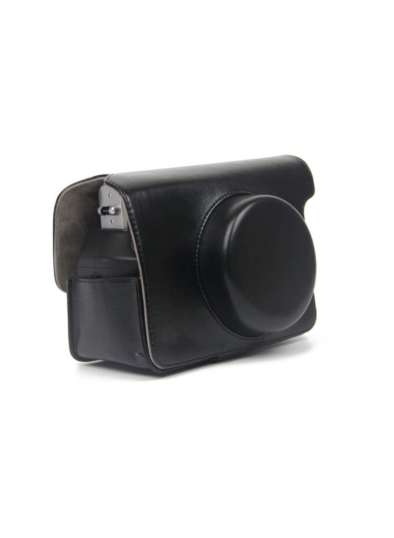 Vintage PU Leather Protective Case with Removable Strap for Fujifilm/Polaroid Instax Wide 300 Instant Film Camera - Image 3