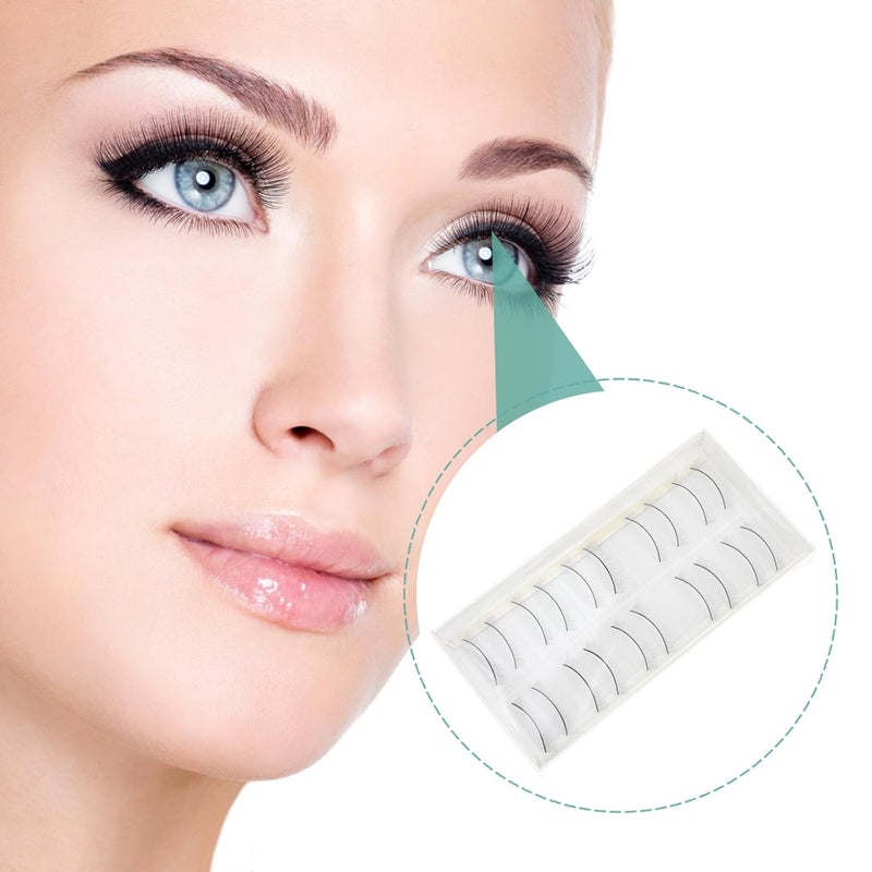 10 Pairs Practice Eyelash Strips for Training, Mimic Natural False Lashes for Beginners, Eyelash Extension Supplies for Professional and Home Use - Image 4