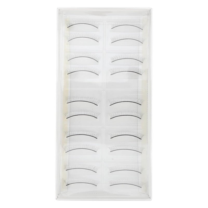 10 Pairs Practice Eyelash Strips for Training, Mimic Natural False Lashes for Beginners, Eyelash Extension Supplies for Professional and Home Use - Image 1