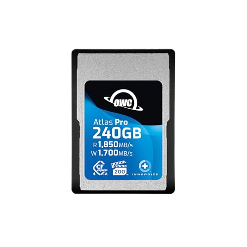 OWC 240GB Atlas Pro High Performance Cfexpress 4.0 Type A Memory Card Professional Grade, up to 1850MB/s Read and 1700MB/s Write Speed - Image 1