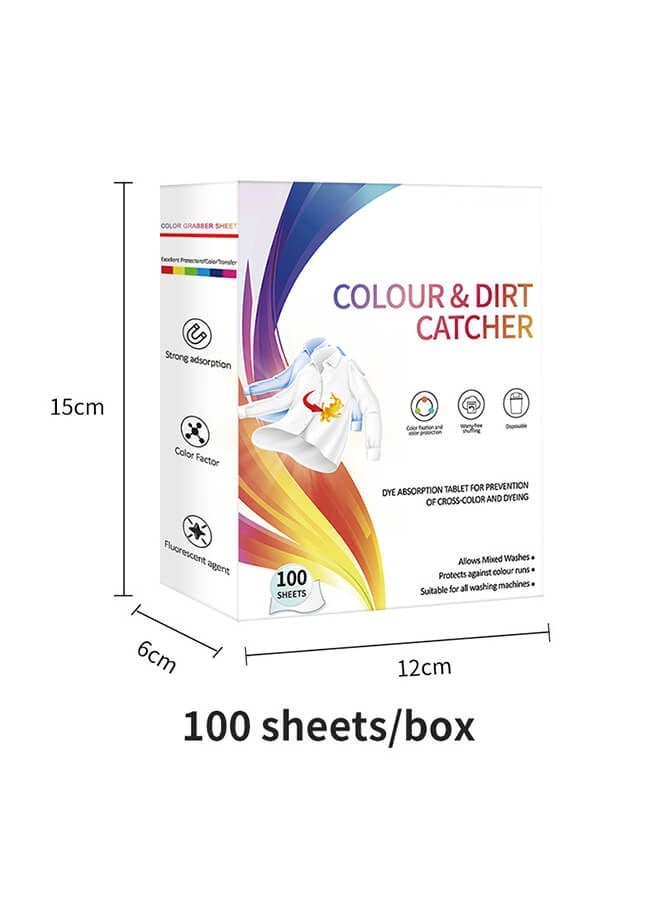 Color Catchers for Laundry, Allow Mixed Washes, Prevents Color Runs and Maintains Original Clothing, 100 Count - Image 5