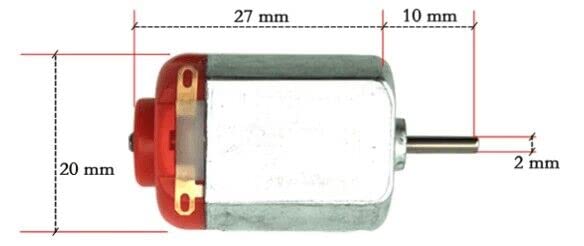 Lagogia 6-12V 10000RPM Mini DC Motor 380 High Torque Gear Motor for RC Boat Model Smart Cars DIY Toys - (1 PCS) - Image 4