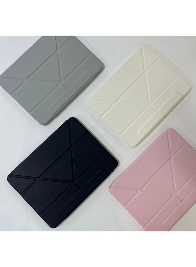 For 3 Y Support 2024 IPad Air(M2) Protective Case Air11 Acrylic 13 Inch Rotating Vertical Screen-Color:Minimalist Gray-Applicable Models:Air 2024 Version ( 13inch )