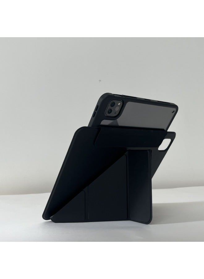 For 3 Y Support 2024 IPad Air(M2) Protective Case Air11 Acrylic 13 Inch Rotating Vertical Screen-Color:Minimalist Gray-Applicable Models:Air 2024 Version ( 13inch )