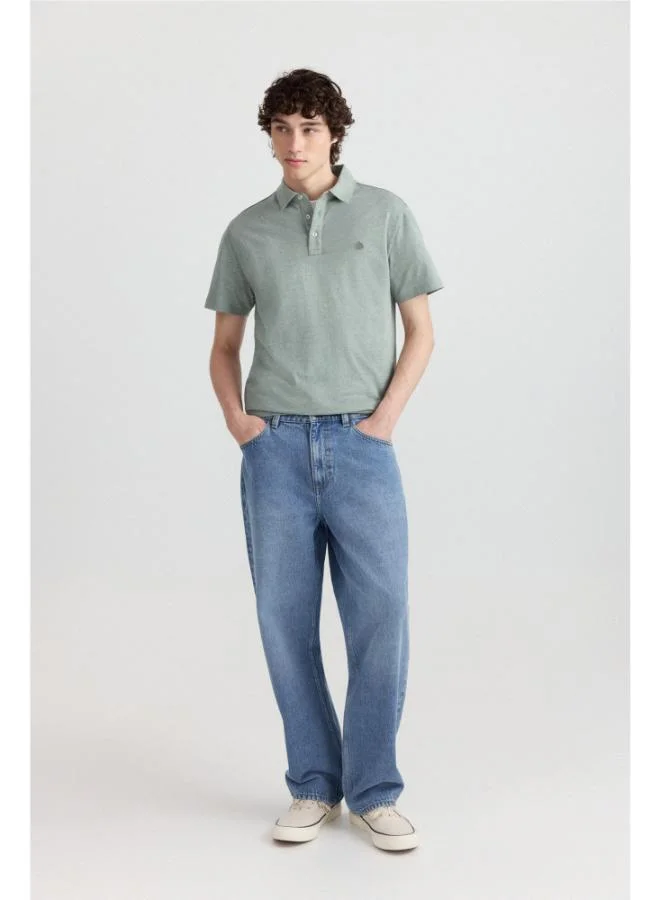 Springfield Microraya jersey slim fit polo shirt