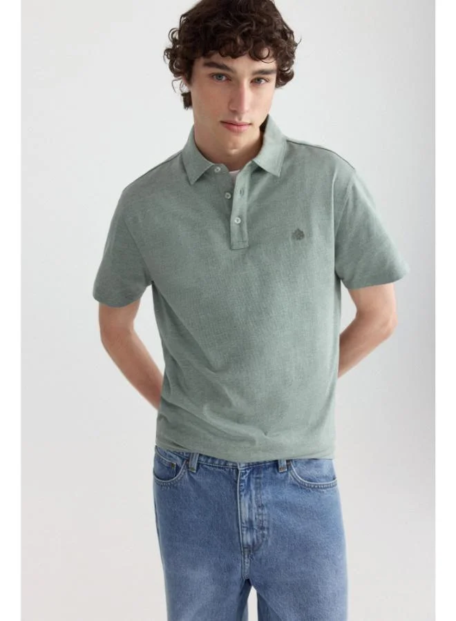 Springfield Microraya jersey slim fit polo shirt