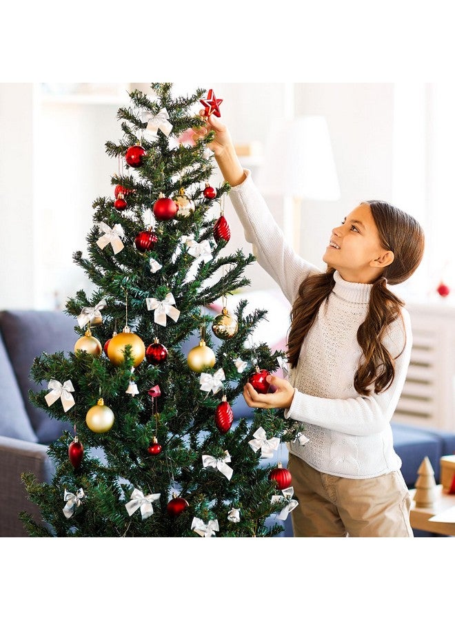 GWHOLE 400Pcs Christmas Ornament Hooks, Chrsitmas Trees Ornaments Hangers String Set with Snap Fastener for Hanging Christmas Ornament Crafts Gift Tag (4 Colors) - Image 5