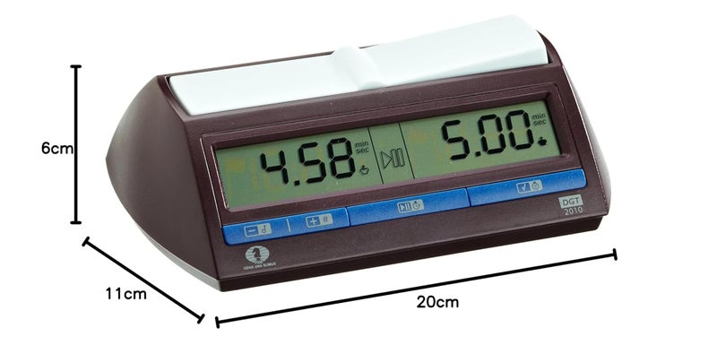 DGT Philos Dgt 2010 Abs Plastic Digital Chess Timer Clock,For 6+ Years,Multicoloured - Image 3
