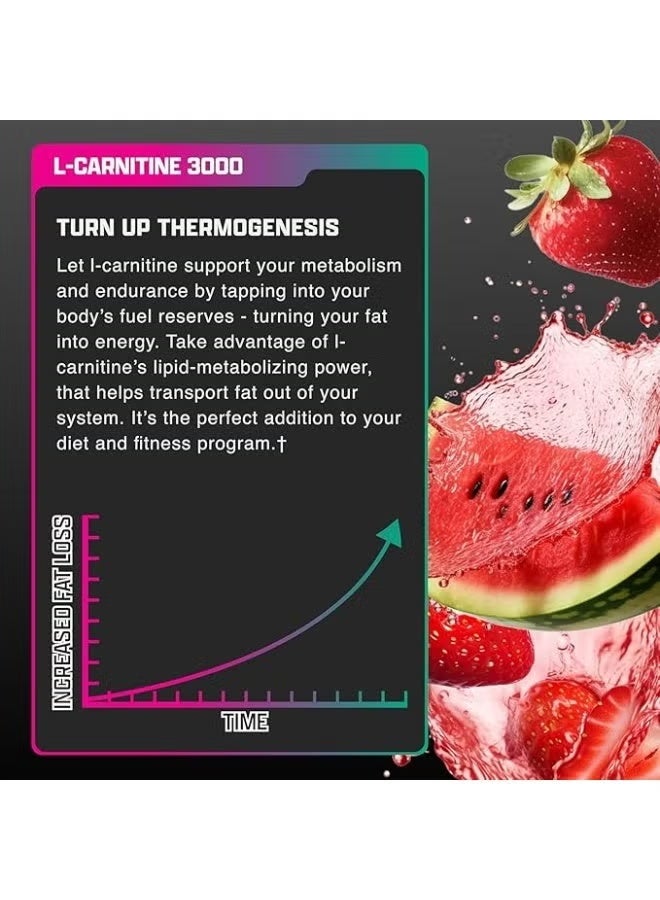 Nutrex Research Liquid Carnitine, Strawberry Watermelon, 3000 mg, Boost Endurance 31 SERVINGS - Image 5
