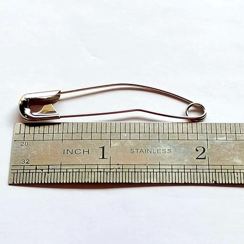 ibotti Curved Safety Pins for Quilting,Basting Pins for Quilting Curved,Size 3,50-Count - Image 4