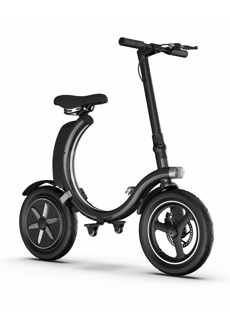 Crony C2 350W Folding E-Bike 14" Hub Motor, 36V Battery escooter, Max 40KMm/H Speed Bicycle, 15-25KM Range, Front/Rear Disc Brakes Electric Bike, Bluetooth App, LED Headlights, LCD Display Skateboard, 150KG Load Capacity - Image 1