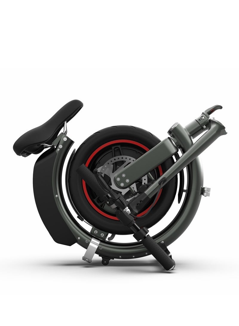 Crony C2 350W Folding E-Bike 14" Hub Motor, 36V Battery escooter, Max 40KMm/H Speed Bicycle, 15-25KM Range, Front/Rear Disc Brakes Electric Bike, Bluetooth App, LED Headlights, LCD Display Skateboard, 150KG Load Capacity - Image 3