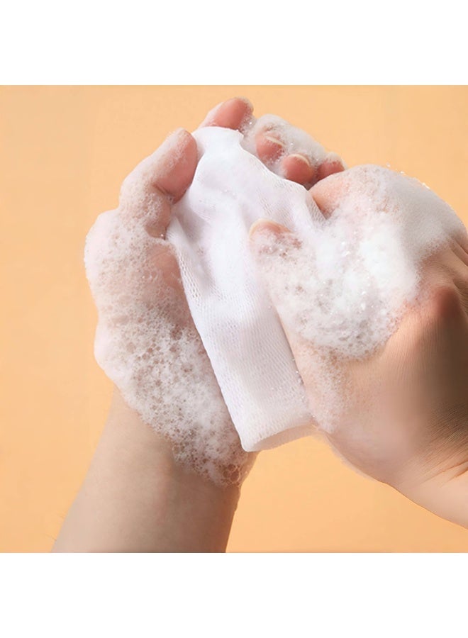 Soap Bag Soft for Shower, Soap Pouch Saver with Drawstring for Foaming and Drying,Hangable (10 pcs mesh soap bag) - Image 4