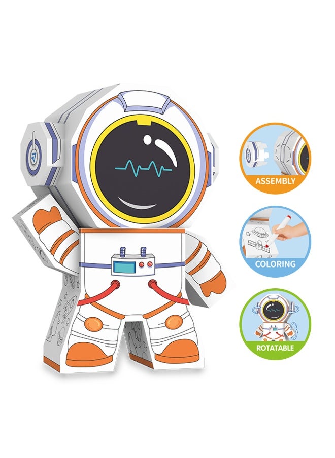 Eazy Kids Eazy Kids DIY Creative Spaceman – Includes 3 Color Pens | For Ages 3+  - Image 5