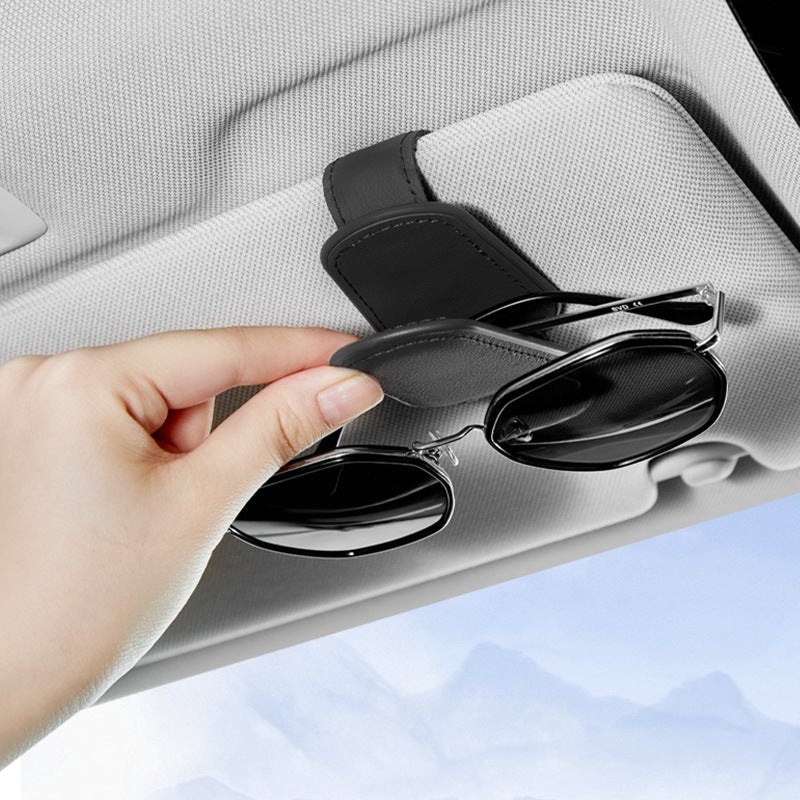 Car Glasses Holder Multi-Function Vehicle Sunglasses Holder Car Inner Sun Visor Sunglasses Case Storage Card Holder - Image 5