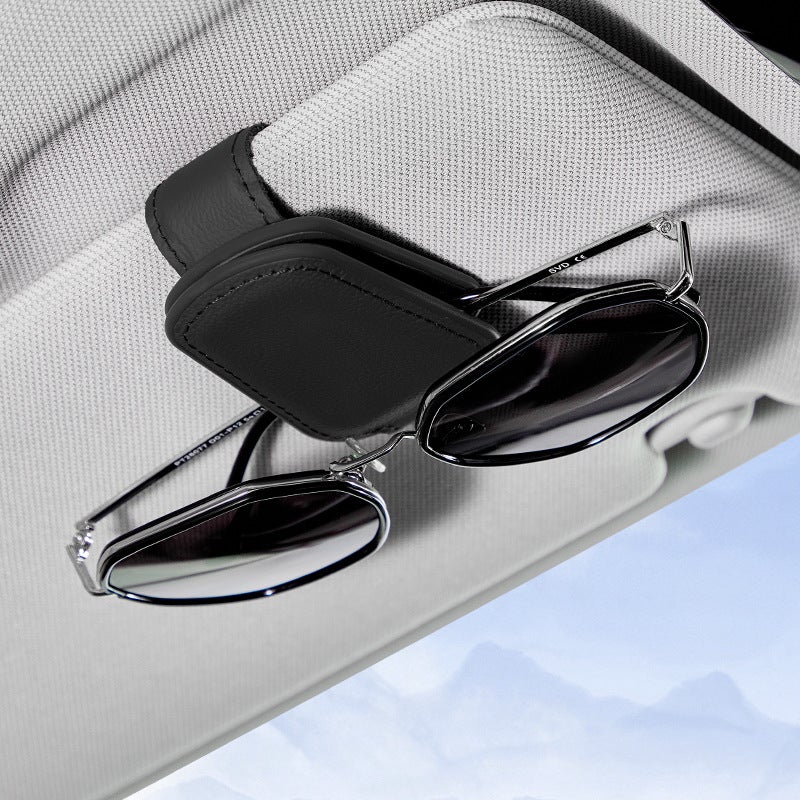 Car Glasses Holder Multi-Function Vehicle Sunglasses Holder Car Inner Sun Visor Sunglasses Case Storage Card Holder - Image 2