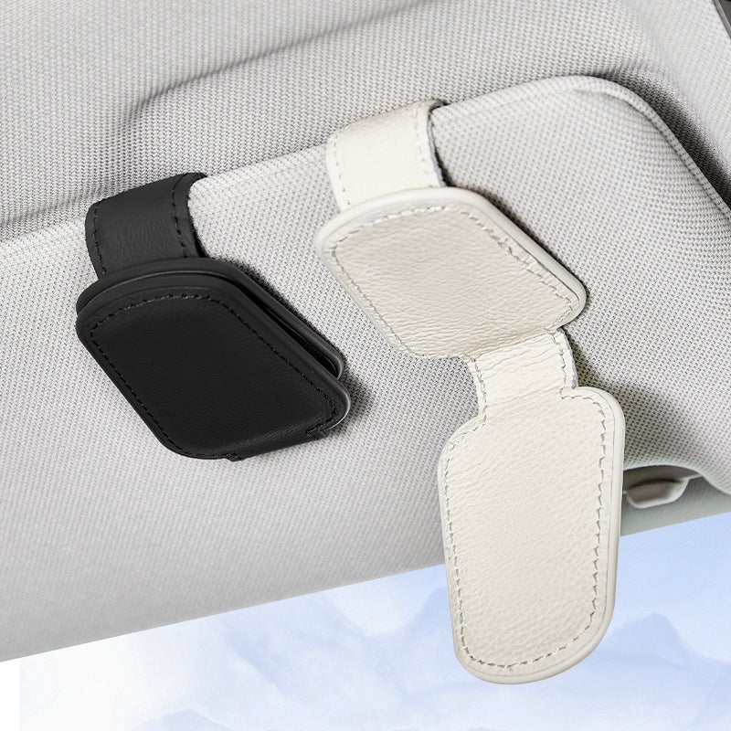 Car Glasses Holder Multi-Function Vehicle Sunglasses Holder Car Inner Sun Visor Sunglasses Case Storage Card Holder - Image 3