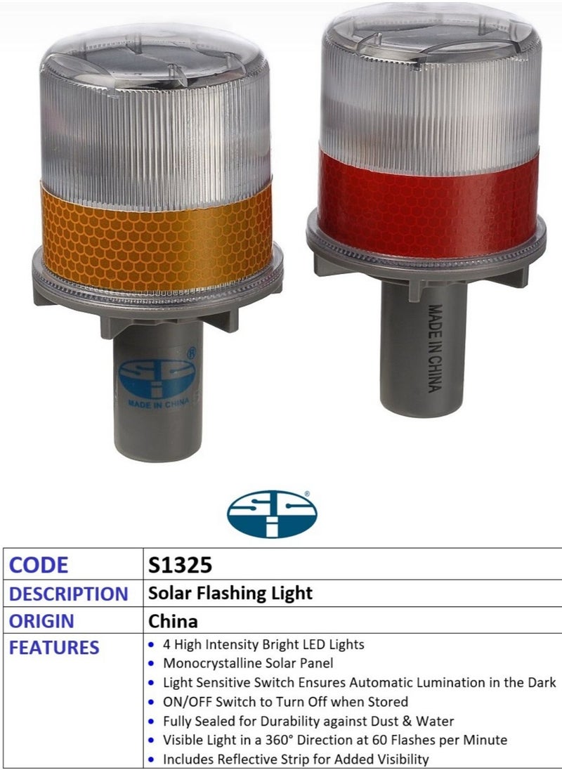 SCI SOLAR FLASHING LIGHT WITH 4 LED LIGHTS  - Image 2