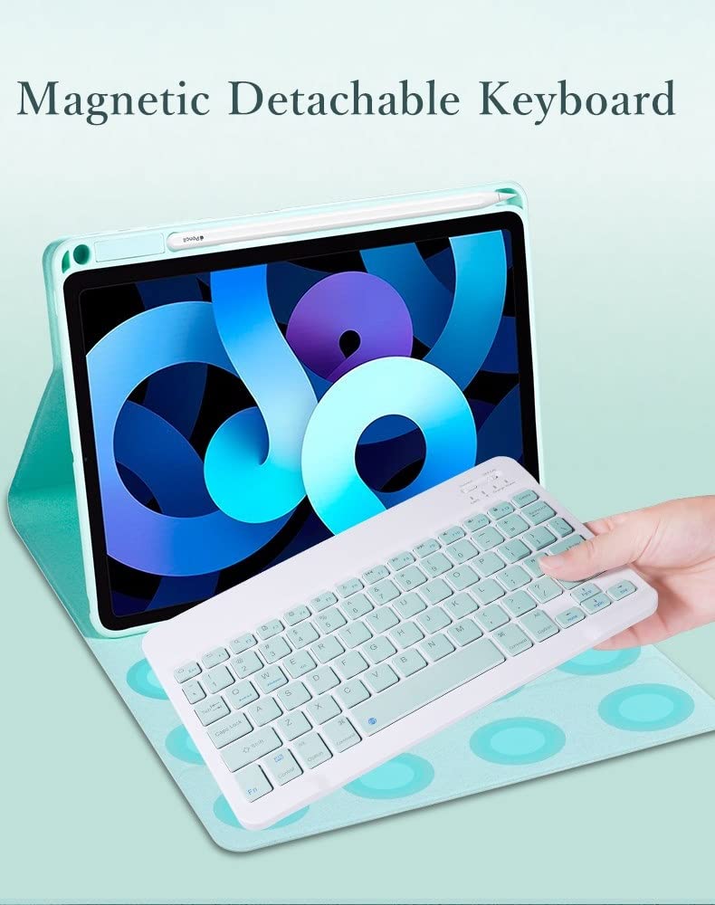 kaitesi Keyboard Case for iPad Mini 7 A17 Pro/iPad Mini 6th Generation Magnetic Detachable Bluetooth Keyboard Cover for iPad Mini 7th Generation (Pink) - Image 3